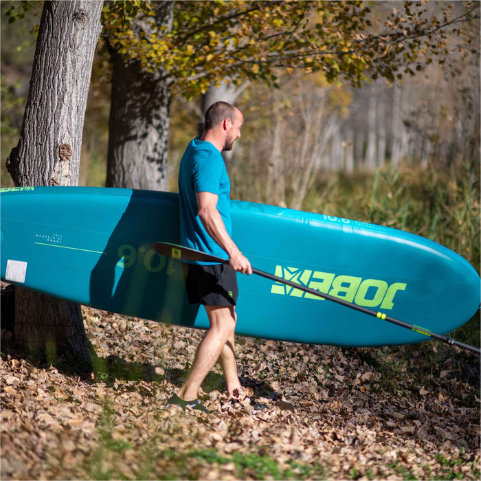 2024 Jobe Yarra 10'6 Inflatable SUP Paddle Board Package 486423013 - Board, Bag, Pump, Paddle & Leash - Steel Blue